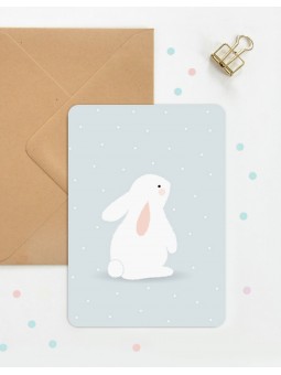 Carte décorative Lapin Eugène
