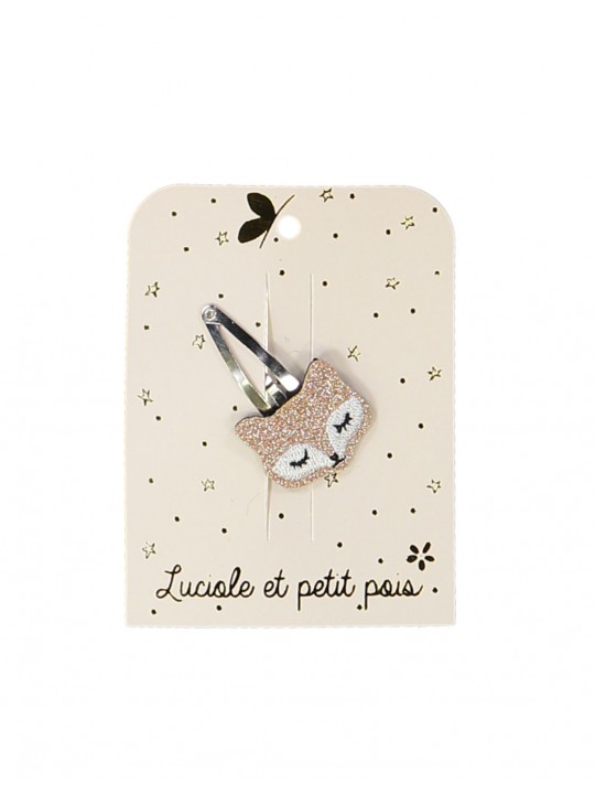 Barrette enfant noeud papillon jean