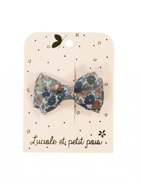 Barrette enfant noeud double Liberty Poppy forest