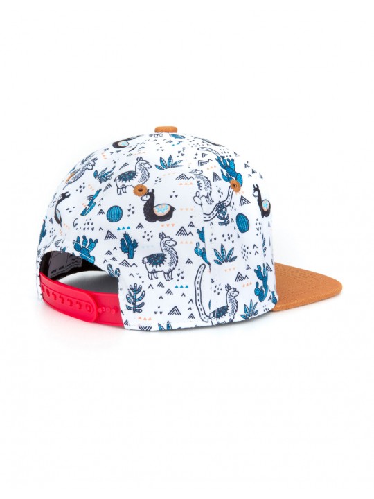 Casquette tissu enfant imprimée Lama