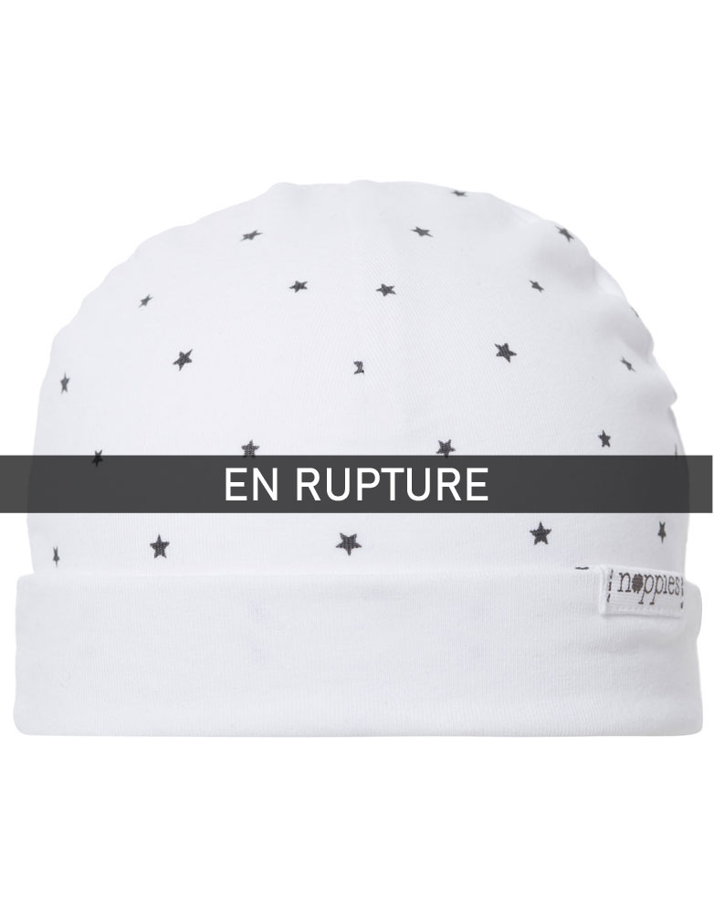 Bonnet Bebe Blanc A Etoiles Reversible Noppies Baby Inelle