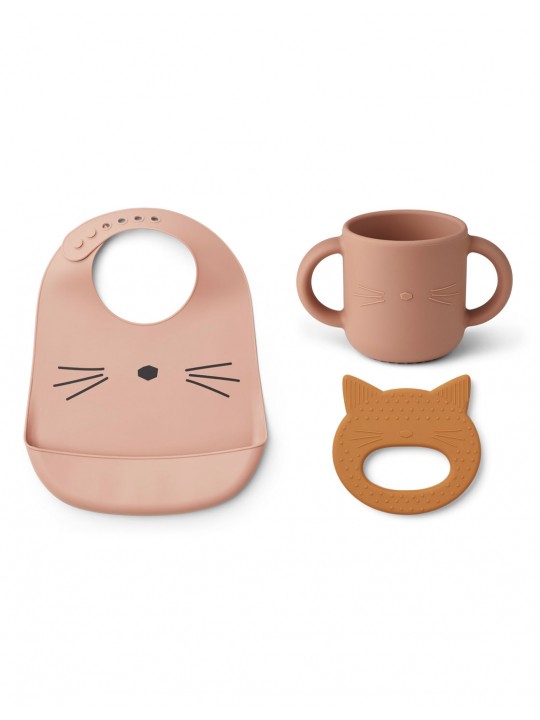 Coffret cadeau chat rose