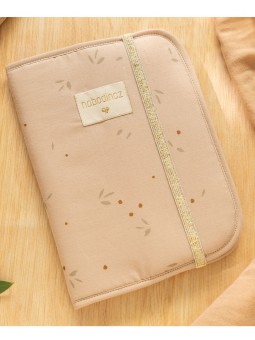 Protège carnet de santé vert confettis Poema