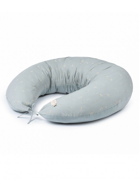 Grand coussin grossesse allaitement willow soft blue Luna