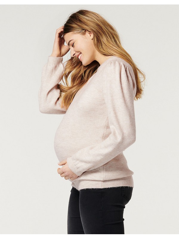 Pull chaud pour femme enceinte beige Havana, Noppies