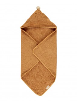 Cape de bain coton bio | Caramel