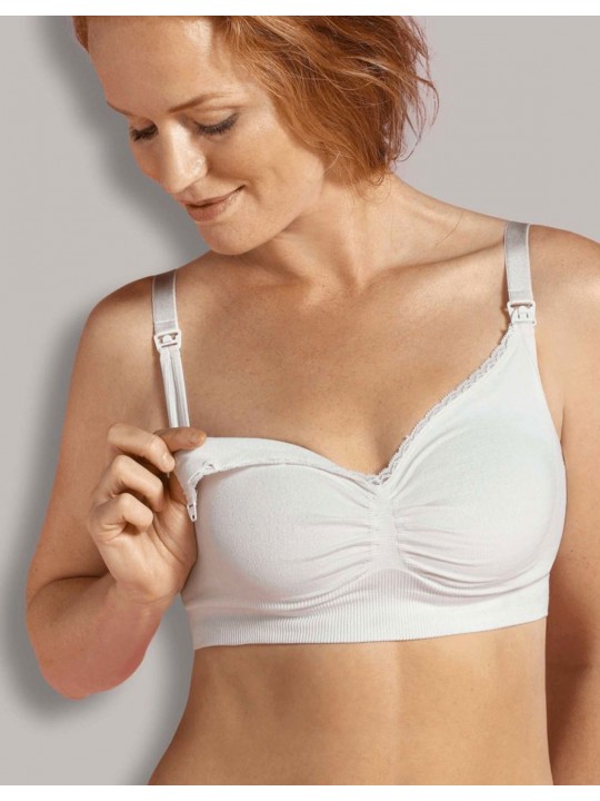 Soutien gorge grossesse allaitement bio | Blanc