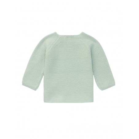 Gilet bébé tricot menthe | Pino