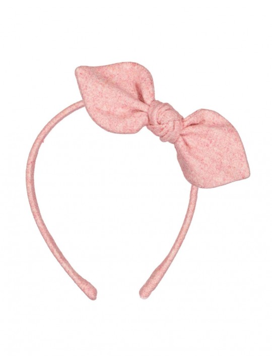 Serre-tête noeud chiné rose