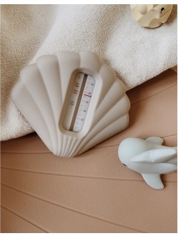 Thermomètre bain | Coquillage gris