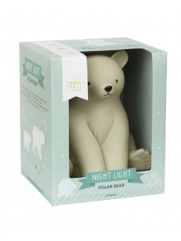 Grande veilleuse ours blanc