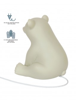 Grande veilleuse ours blanc