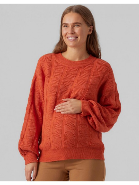 Pull de grossesse orange | Vinnie