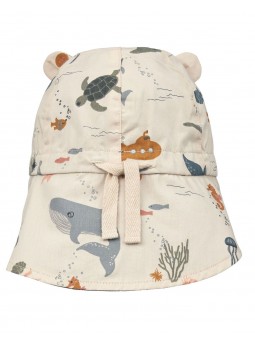 Chapeau bébé protège cou | Océan