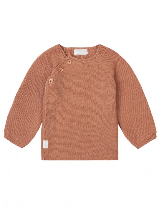 Gilet bébé tricot Pino| Café au lait