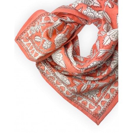 Small foulard Manika | Coeur Papaye