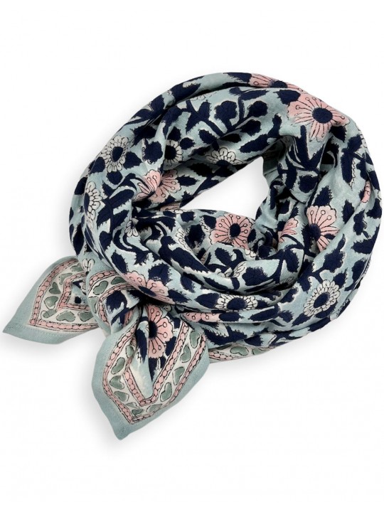 Big foulard Latika| Coeur Bleu Glacier