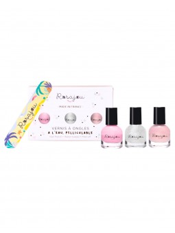Coffret 3 vernis enfant | Rose perle