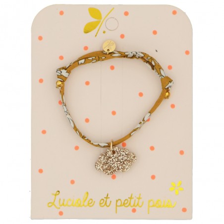 Bracelet nuage or Liberty Capel moutarde