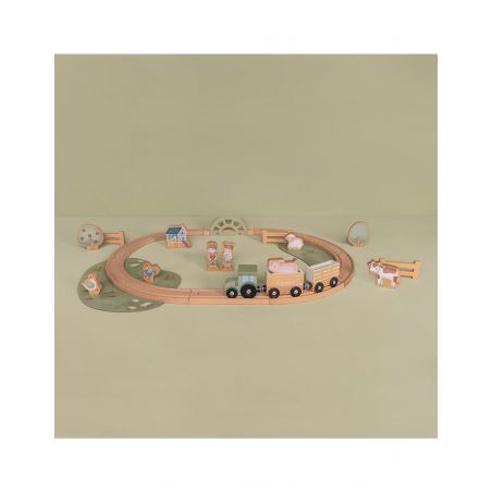 Circuit de train en bois | Little Farm