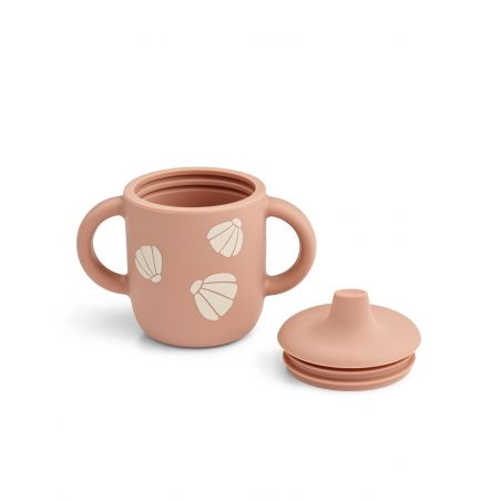 Tasse apprentissage couvercle silicone | Coquillages