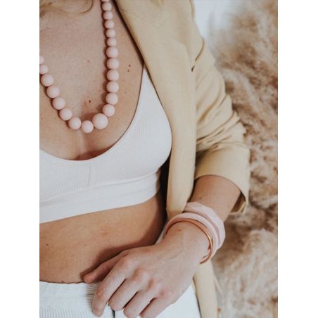 Collier dentition Constance | Rose poudré