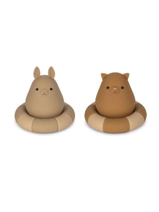 Pack 2 jouets bain bouée | Warm Clay Mix
