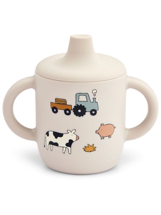 Tasse apprentissage couvercle silicone | Farm