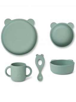 Coffret repas 4 pièces Vivi | Ours pappermint