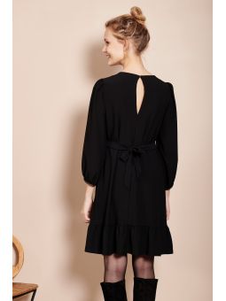 Robe chic grossesse Lison | Crepe noire