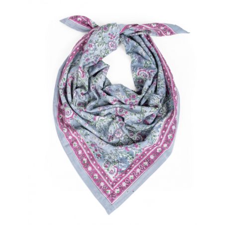 Grand Foulard Indien | Capri Nuage