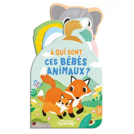 Livre Coucou sonore phosphorescent | À qui sont ces bébés animaux ?