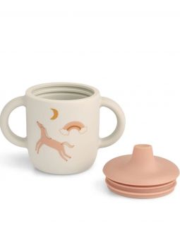 Tasse apprentissage couvercle silicone | Dream / Ecru