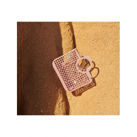 Panier Samantha avec breloques | Rose