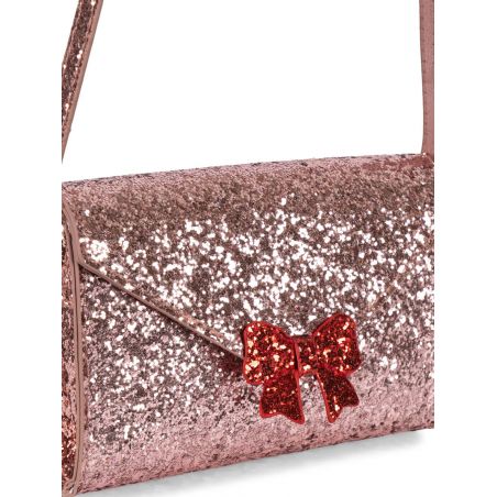 Sac à main à paillettes | Lettre d'amour Noeud Rose