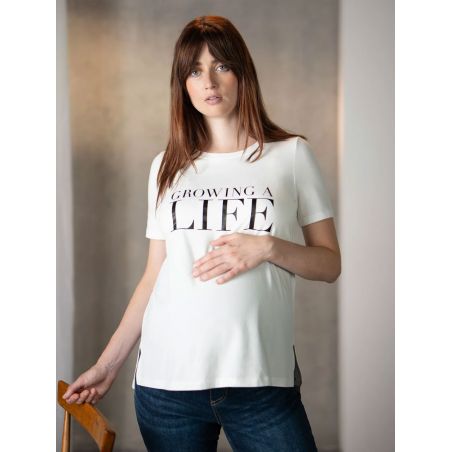 Haut de Grossesse avec Slogan | Lorna