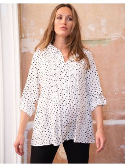 Chemise de grossesse pois | Happy