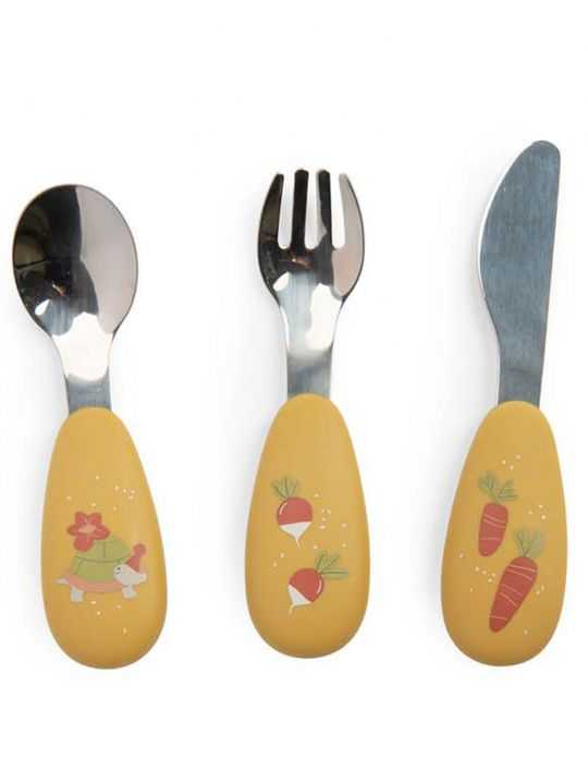 Set couverts silicone | Trois petits lapins