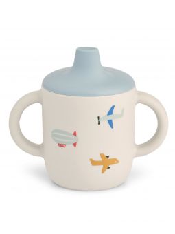 Tasse apprentissage couvercle silicone | Aviateur
