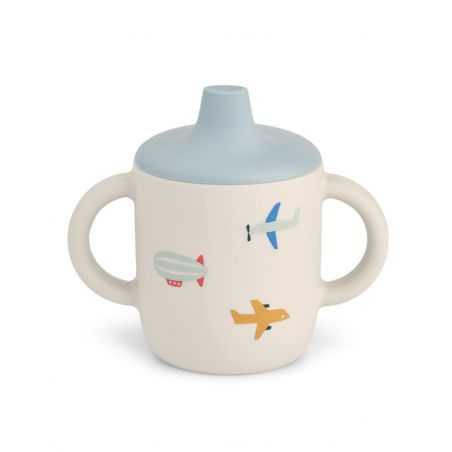 Tasse apprentissage couvercle silicone | Aviateur