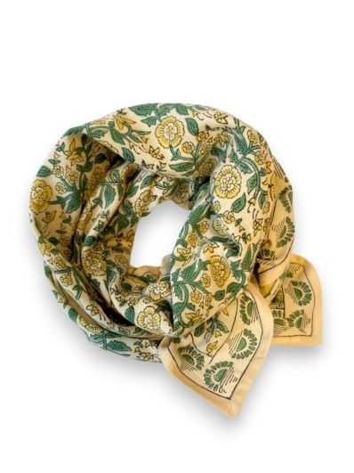 Grand foulard Latika | Soleil citron