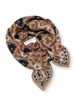 Grand foulard Latika| Coeur praline