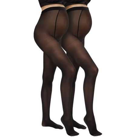 Duo collants grossesse 50 deniers | Noirs