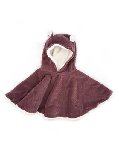 Poncho bébé velours | Parme