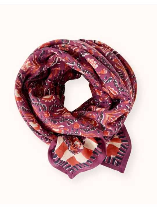 Grand foulard Latika | Cactus cherry