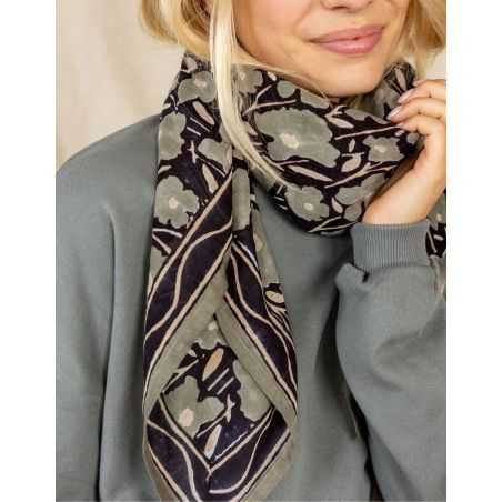 Grand foulard Dupatta | Daisy météorite