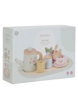 Service à thé en bois