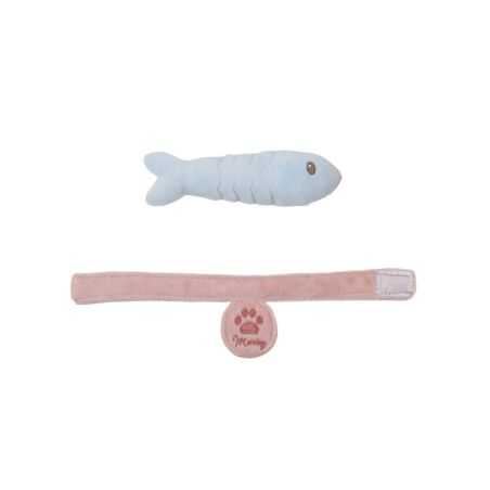 Peluche chat avec sac transport