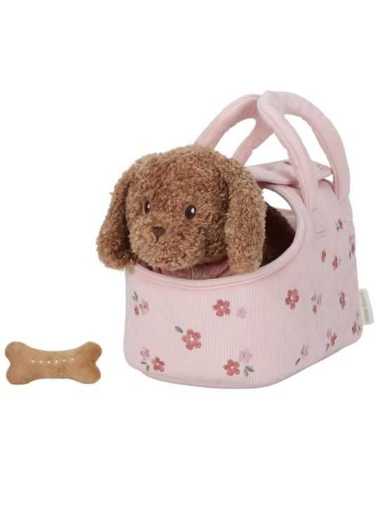 Peluche chien avec sac transport | Jackie