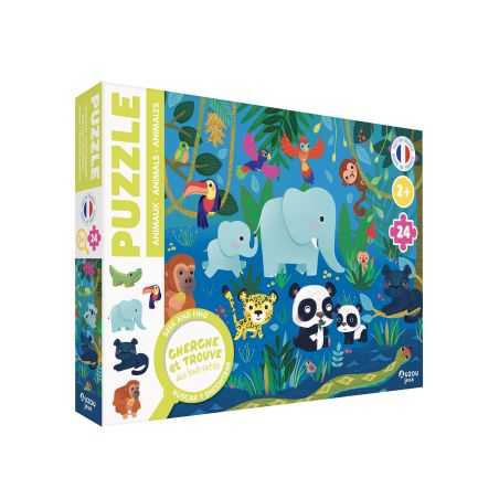 Puzzle Cherche et Trouve 24 pièces| Animaux